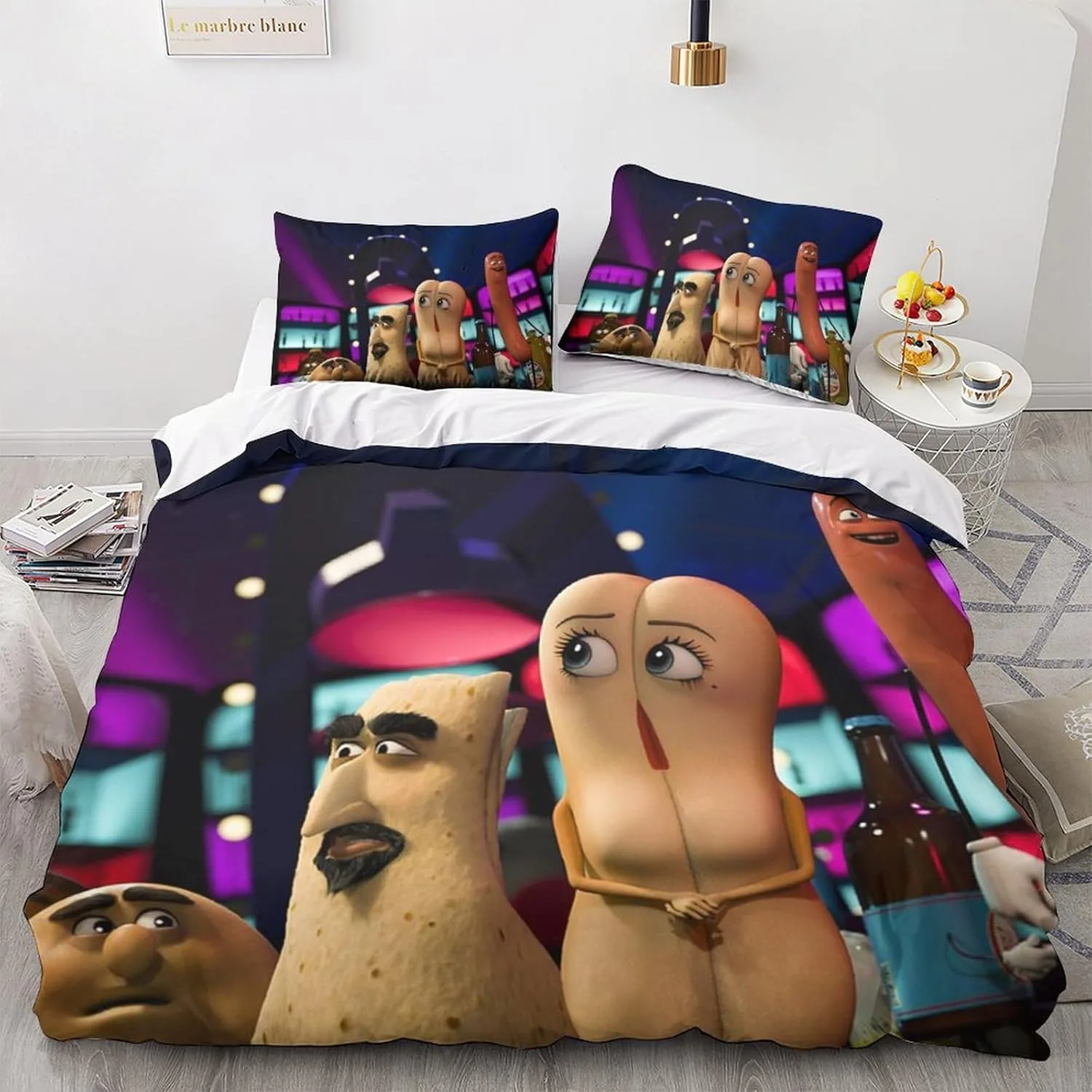 

Sausage Party Bedding Set Adult Bed Supplies Set Duvet Cover Bed Comforter Set Bedding Single Double King Size