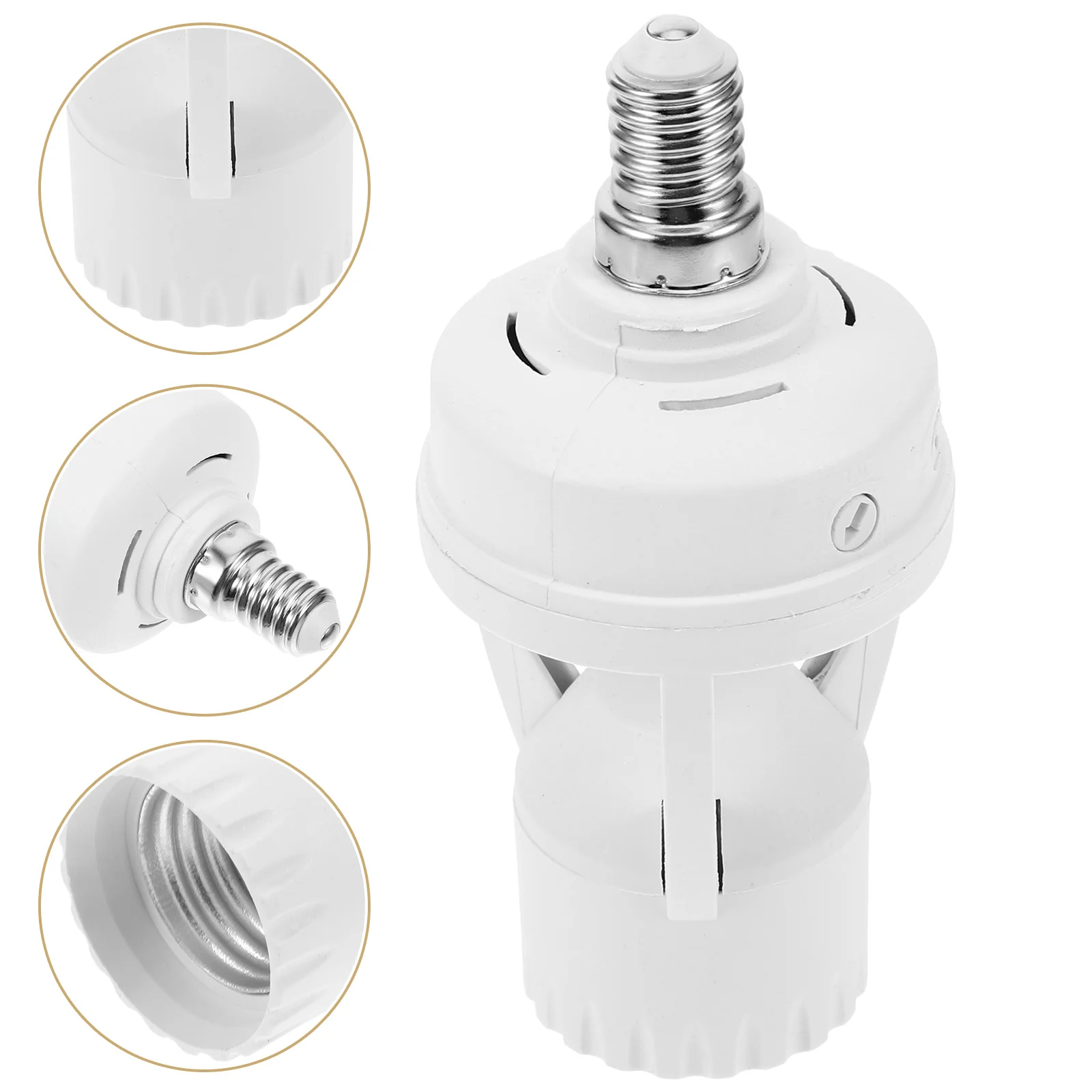 

E14 Induction Lamp Holder Light Bulb Socket Adapter Extender Splitter to E27 Smart Motion Sensor