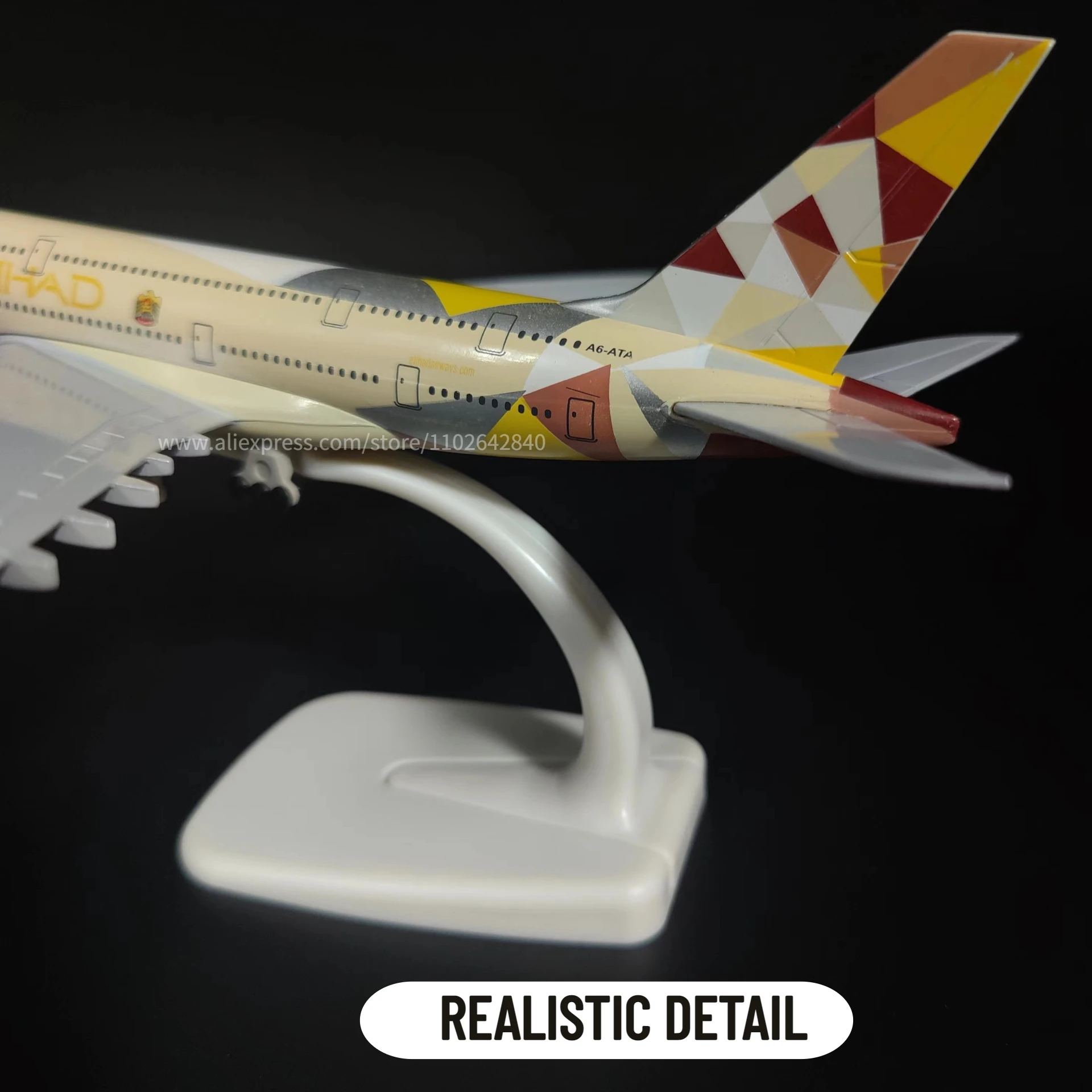 Etihad Aviao Vliegtuig Model 1:250 Airbus Boeing Schaal Diecast Miniatuur A350 A380 B777 B787 Luchtvaart Kid Xmas Cadeau Speelgoed