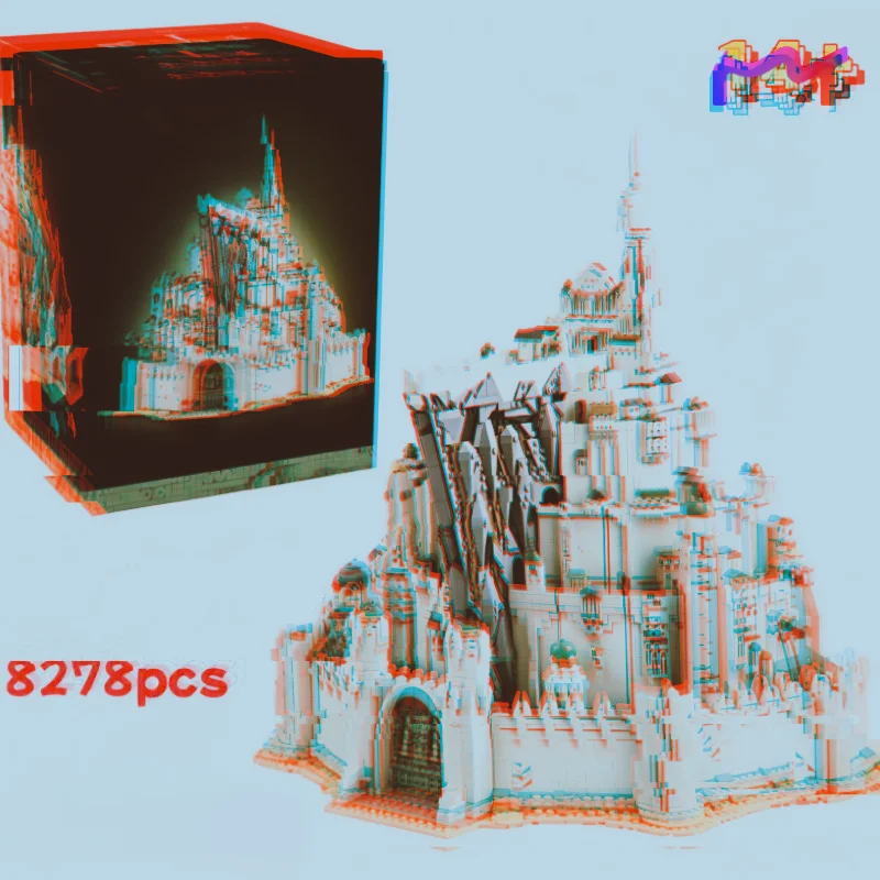 New 8278pcs  European Building Blocks Castle  Set Architecture Modular Assembly Model Bricks Creative Toys Adult Christmas Gifts