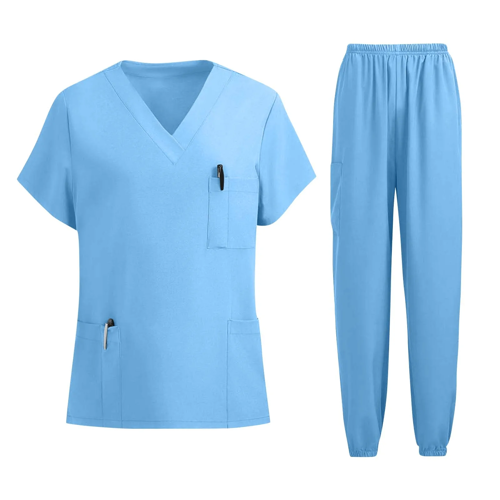 Hospital Accessories Clinical Tops Pants Work Clothes Set Works Nurses Uniform Clinical Scrubs Set