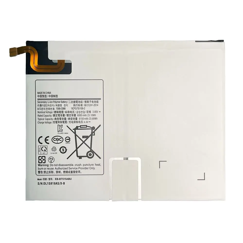 EB-BT515ABU 3.85V 23.10Wh 6000mAh OEM battery For Samsung Galaxy Tab A 10.1 2019 SM T510 T515