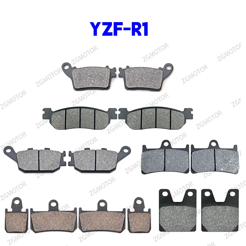 Front or Rear Brake Pads Fit For YAMAHA YZF-R1 1998-2024 YZF R1 M 2015-2023 2016 2017 2018 2019 2020 2021 2022 1999 2000 2001 02