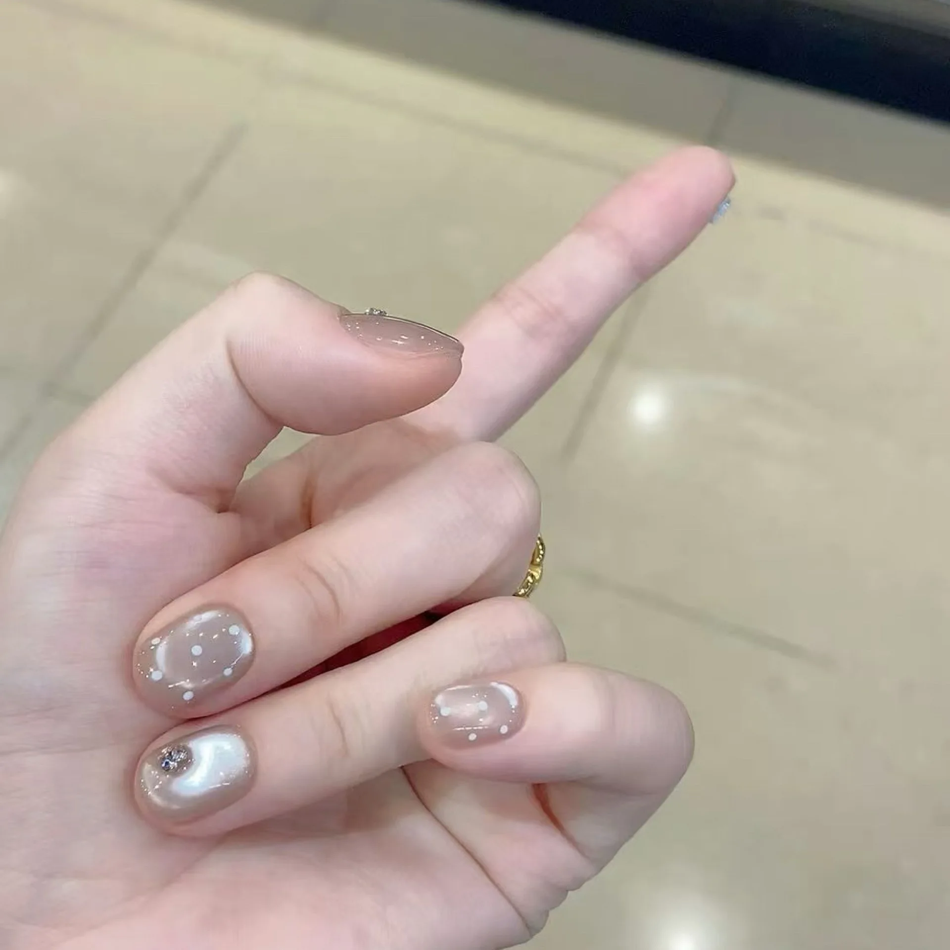 10 pezzi fatti a mano francesi breve stampa sulle unghie lucide cat eye a pois diamante fiocco design unghie finte unghie indossabili consigli artistici ragazze