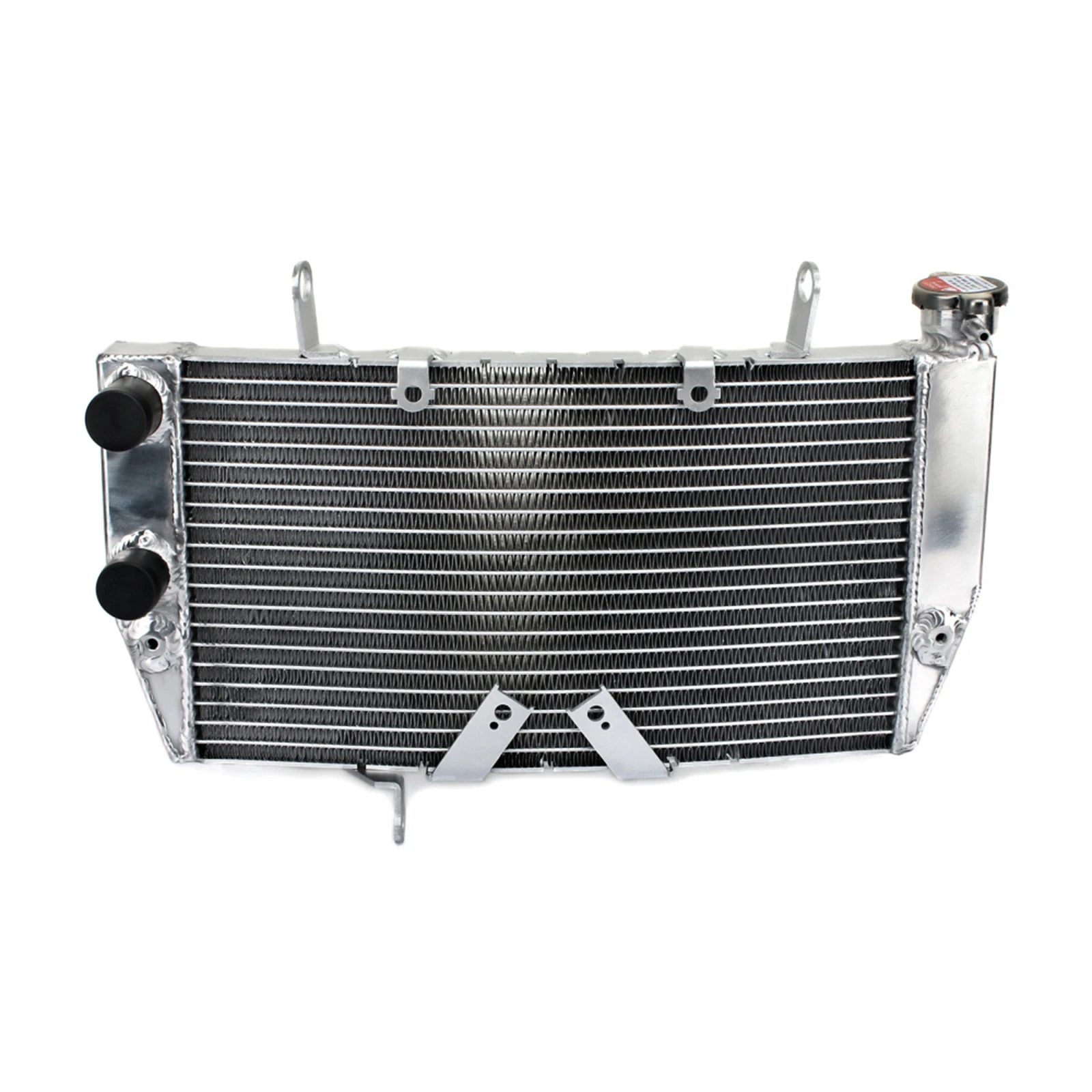 BIKINGBOY Motorkühler für Ducati 1098 1198 848, Komplett-Wasserkühler, Kern aus Aluminiumlegierung, OEM 548.4.074.1B, poliertes Set – Detail 6