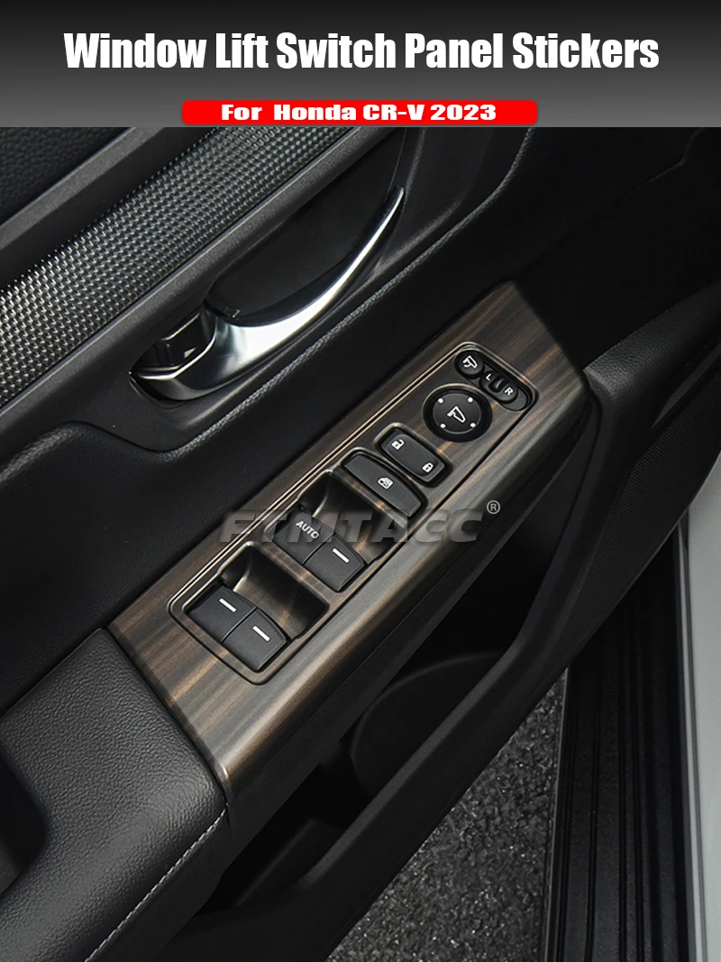 ABS Peach Wood-Style Interior Trim Accessories for Honda CR-V 2023–2024 description 1