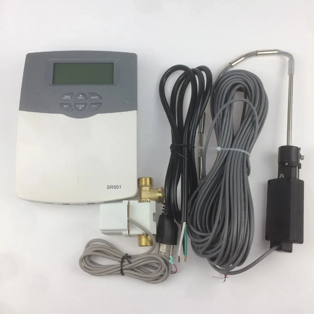 Solar Water Heater Controller SR501with Water Temperature and Level Sensor Electromagnetic Valve