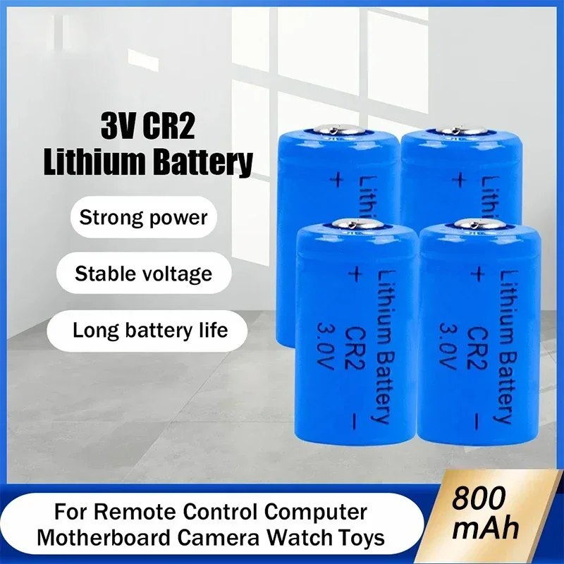 New High quality 3V 800mAh CR2 non-rechargeable disposable battery for GPS security system camera medical equipment