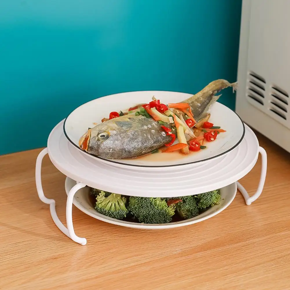 Steamer Rack Lightweight Microwave Tray PP Material Cooking  Useful Foldable Design Steam Shelf