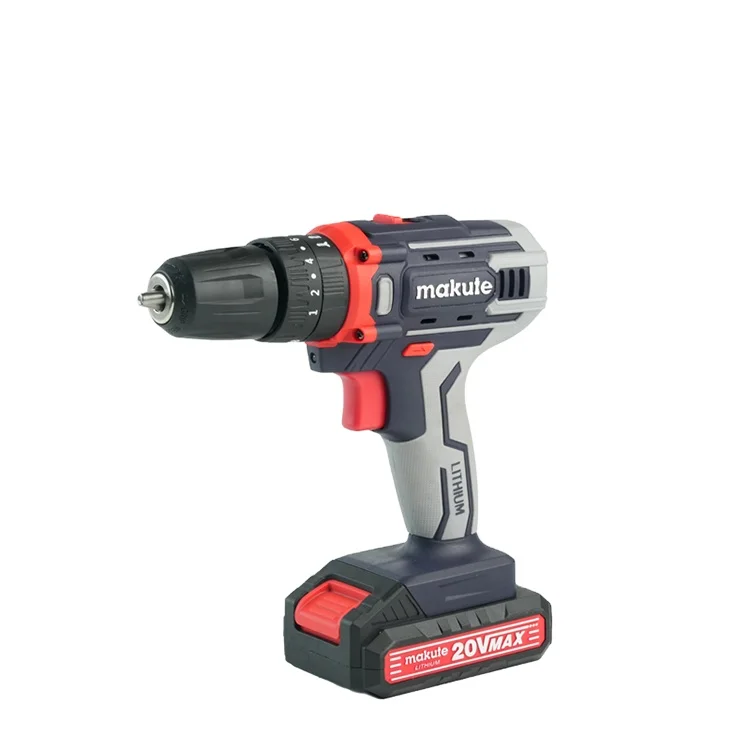 

CD129 Hand Drill 12V 16V 20V Volt Mini Cordless Impact Drill With Shaft Lock 2 Batteries