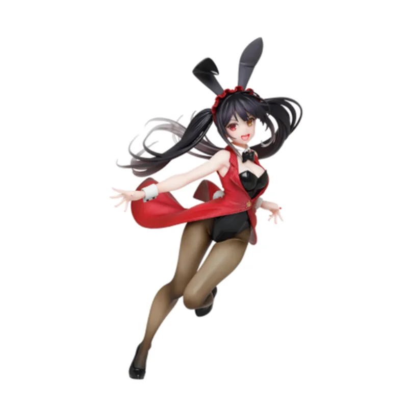 Em estoque original taito data um ao vivo tokisaki kurumi maiô pvc anime personagem modelo coleção brinquedos de férias presentes