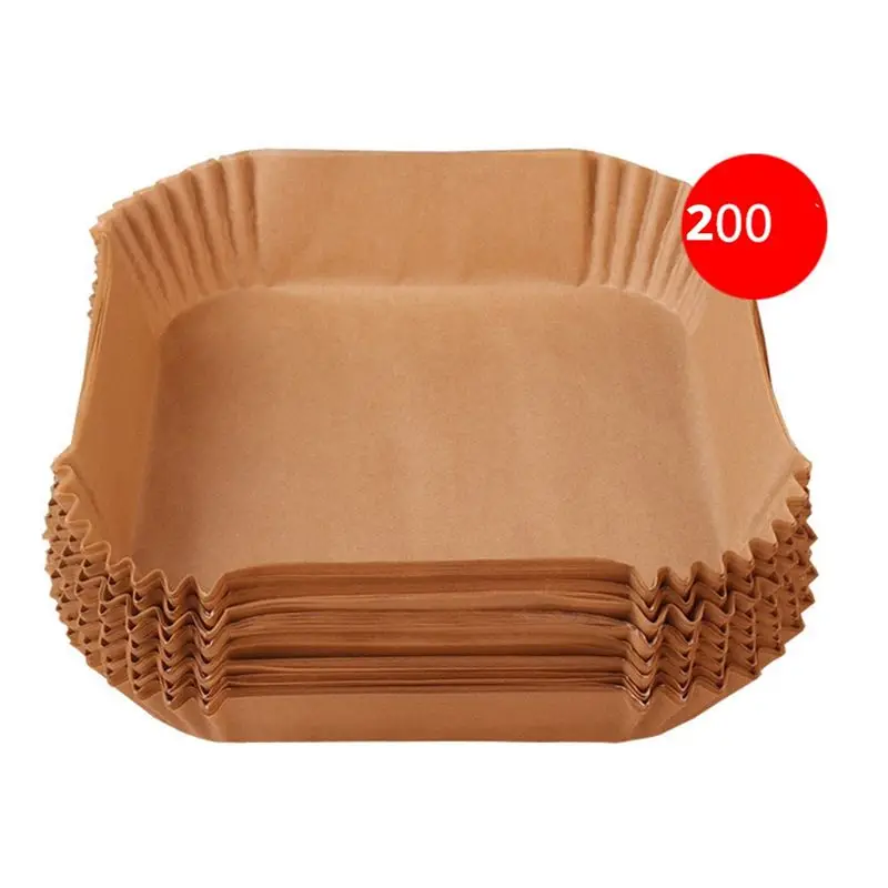 A56P-Air Fryer Special Silicone Oil-Absorbing Paper Plates For Home Cooking, Food-Specific Paper Gaskets, Oil-Proof B