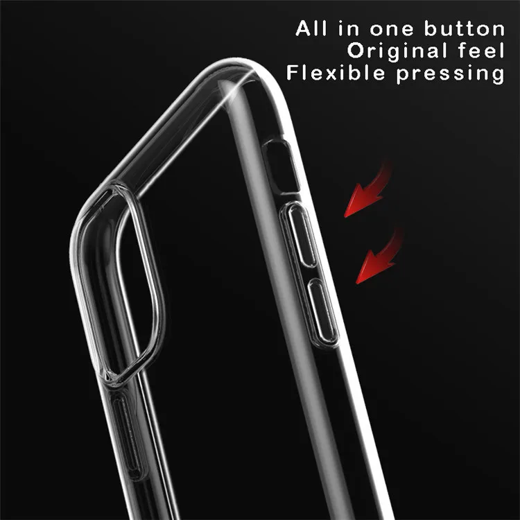 Clear Phone Case For iphone 13 Pro max Shockproof Soft Silicone Back Cover For iphone 11 12 13 14 Pro max Protection Case