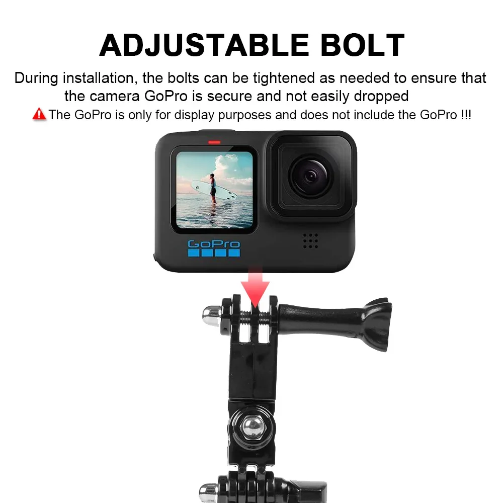 Motorcycle Sports Riding Recorder Mounting Holder Adjustable Helmet Chin Camera Gopro Support Bracket For BMW For VOGE For Honda