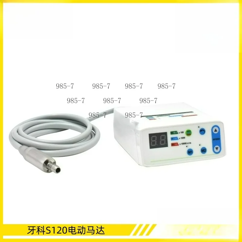 4 Hole Low Speed Handpiece, LED Dental Brushless Micromotor with Electric Motor & Contra Angle