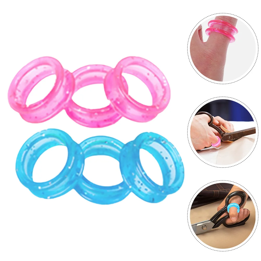 

20Pcs Scissors Silicone Finger Rings Non-Slip Comfortable Scissor Ring Hairdressing Pet Grooming Accessories Finger Ring