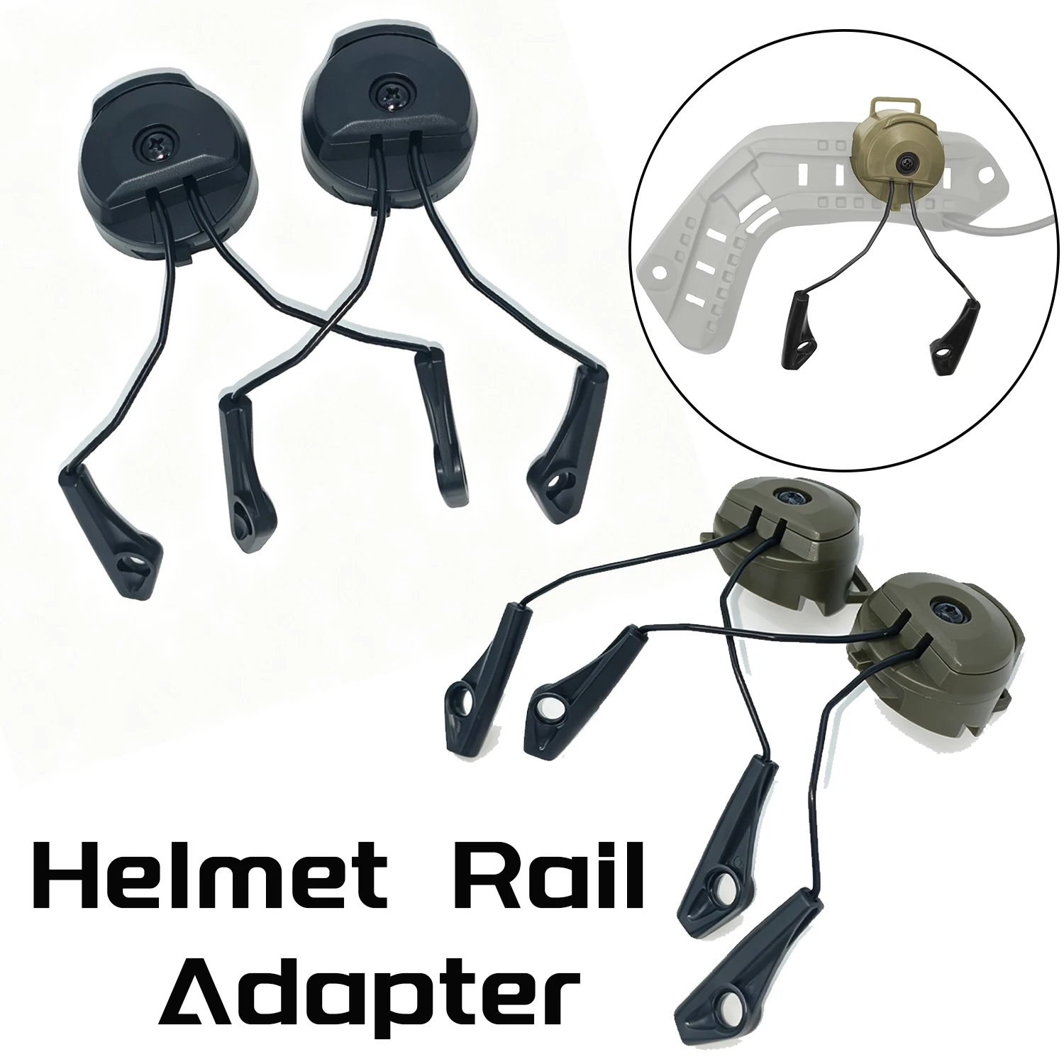 Tactical Headset Mount ARC Helmet Rail Adapter, Helmet Suspension Bracket For HL Sport Earmuff,Hunting Shooting Accessories