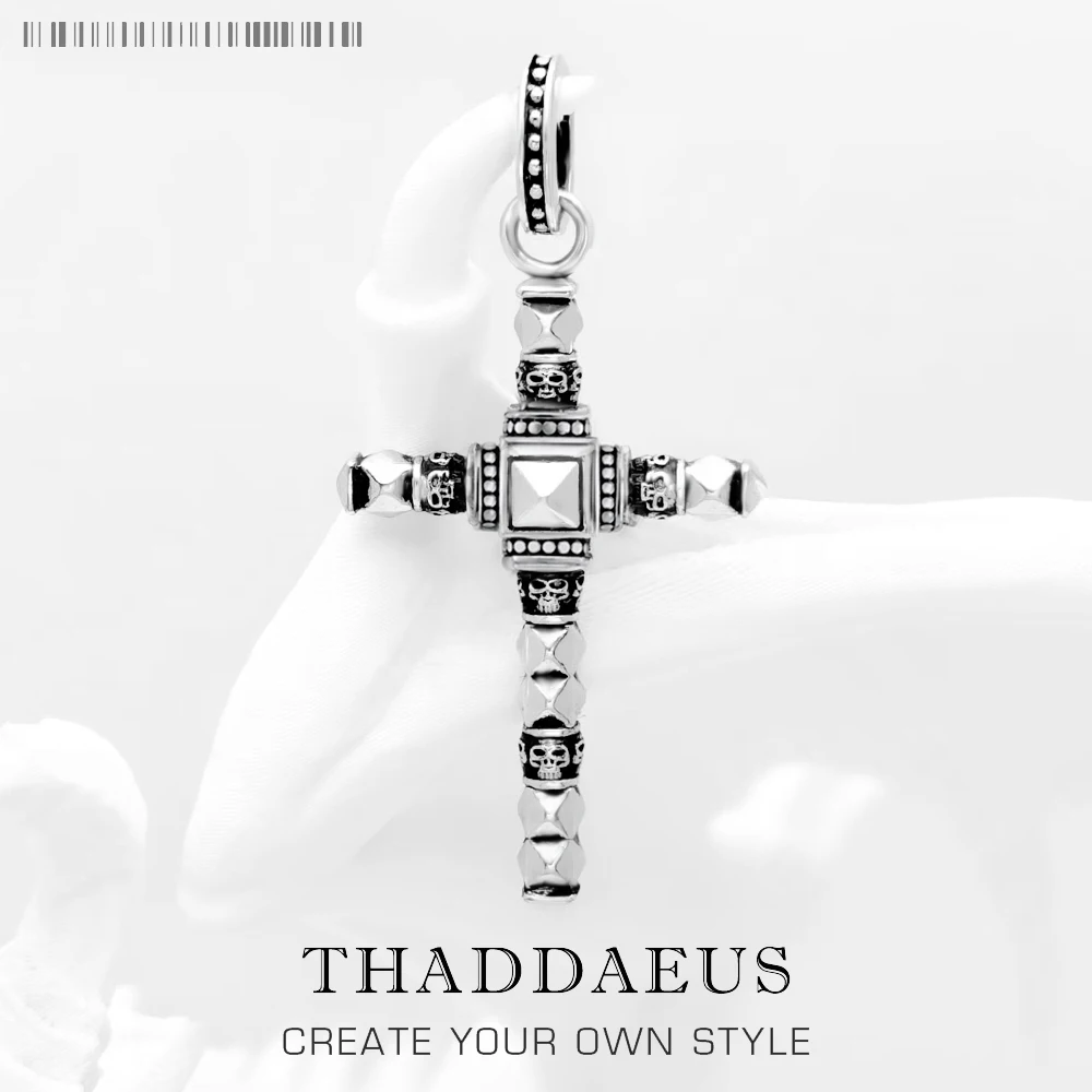 

Pendant Black Ethno Studs Look Cross New Fine Jewelry 925 Sterling Silver Gift For Women & Men