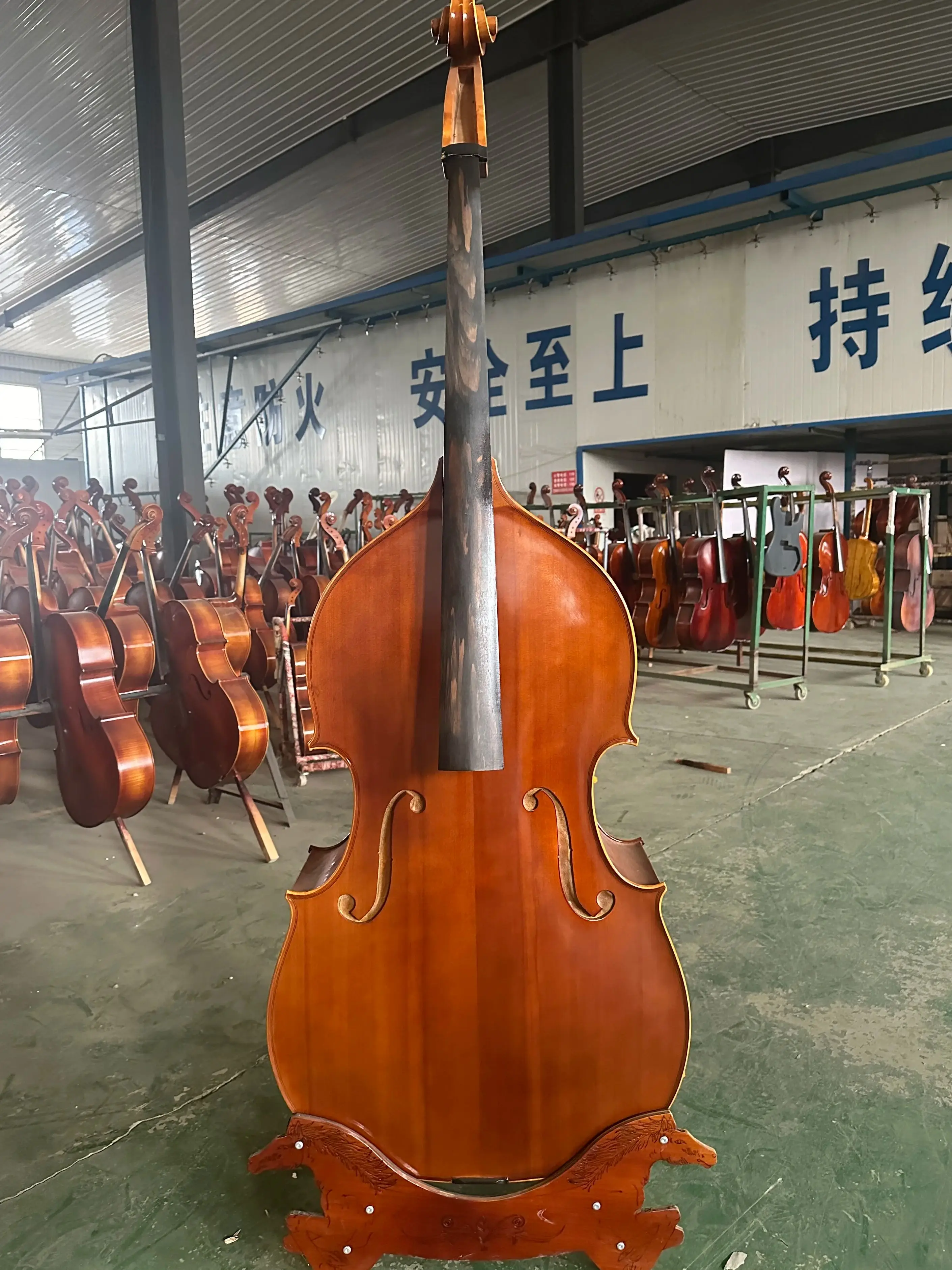 Maple Spruce Solid Wood Bass, Bass with All Accessories, High Quality Manufacturing, 3/4