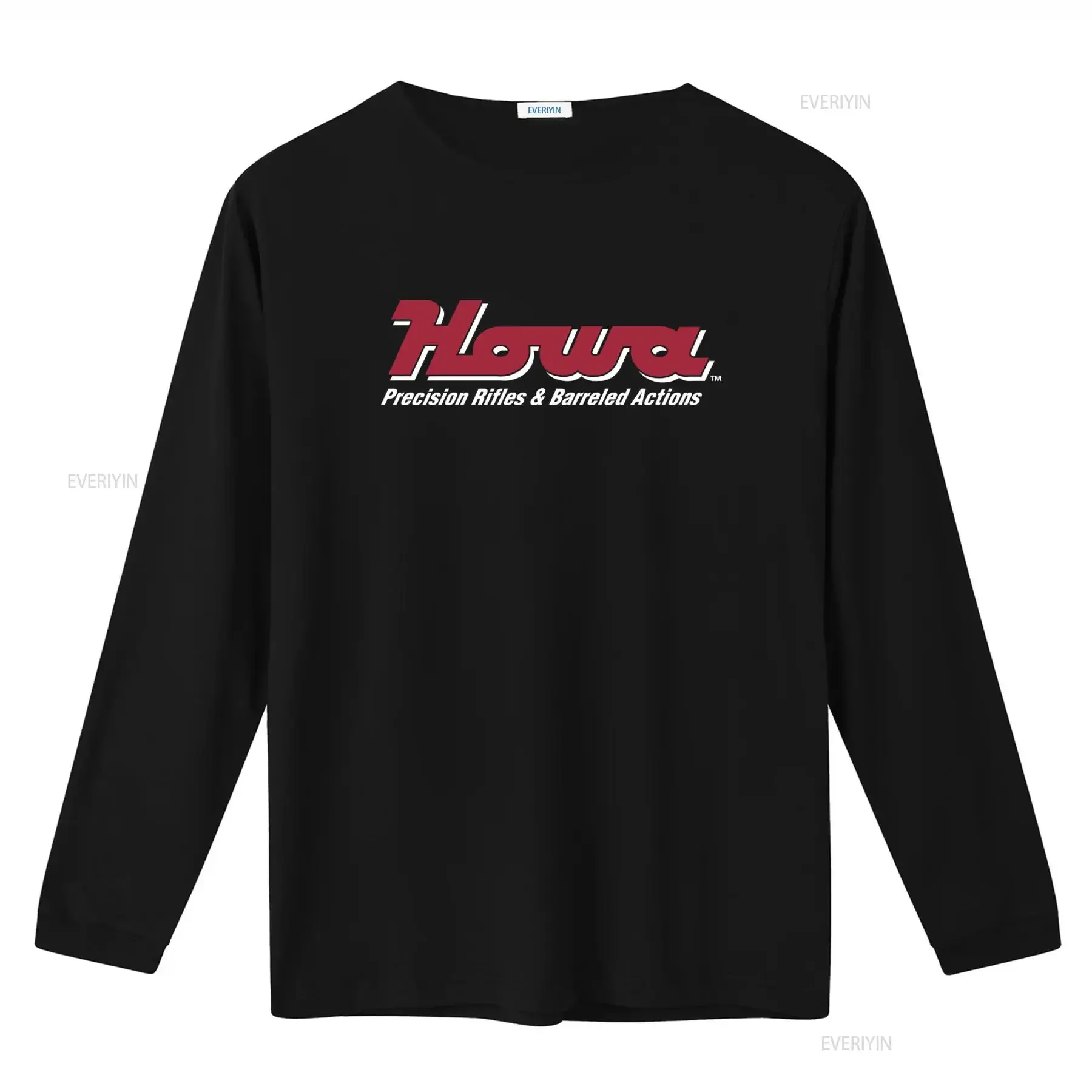 Howa Precision Rifles Barreled Actions Logo Print Men's T Shirt  vintage Washed Casual Slightly graphic Versatile streetwear