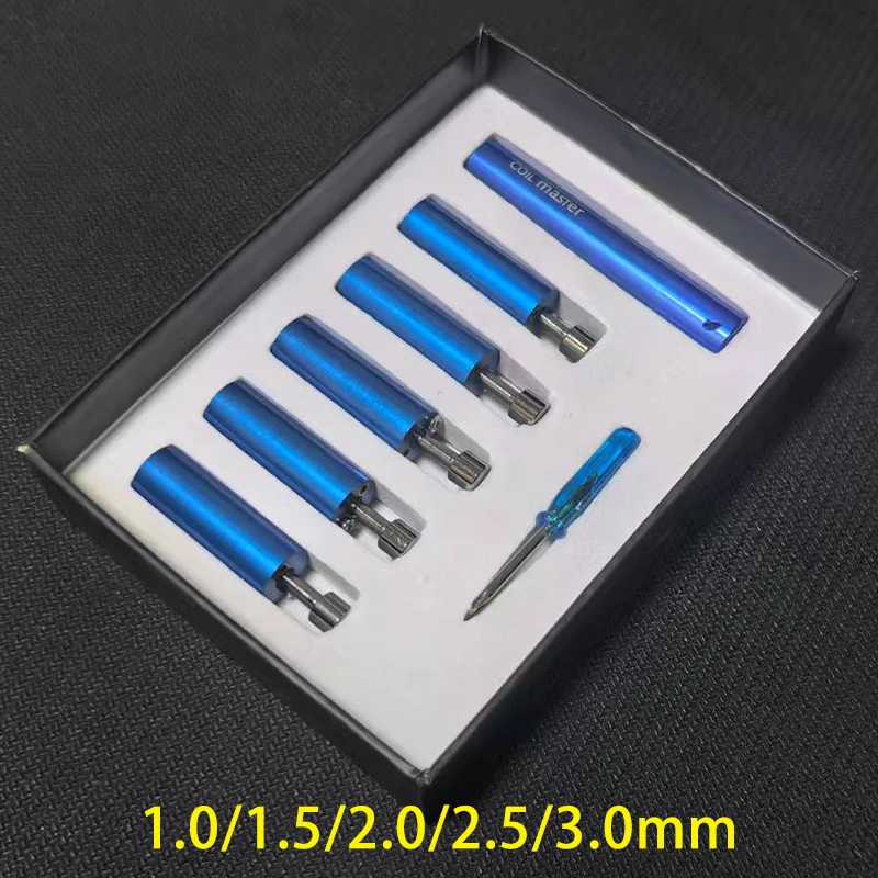 مجموعة اللف الرئيسية لـ 1.0/1.5/2.0/2.5/3.0 لفائف الرقصة 5 في 1 سلك التسخين الفتيل مجموعة المتداول لتقوم بها بنفسك أداة RDA RBA
