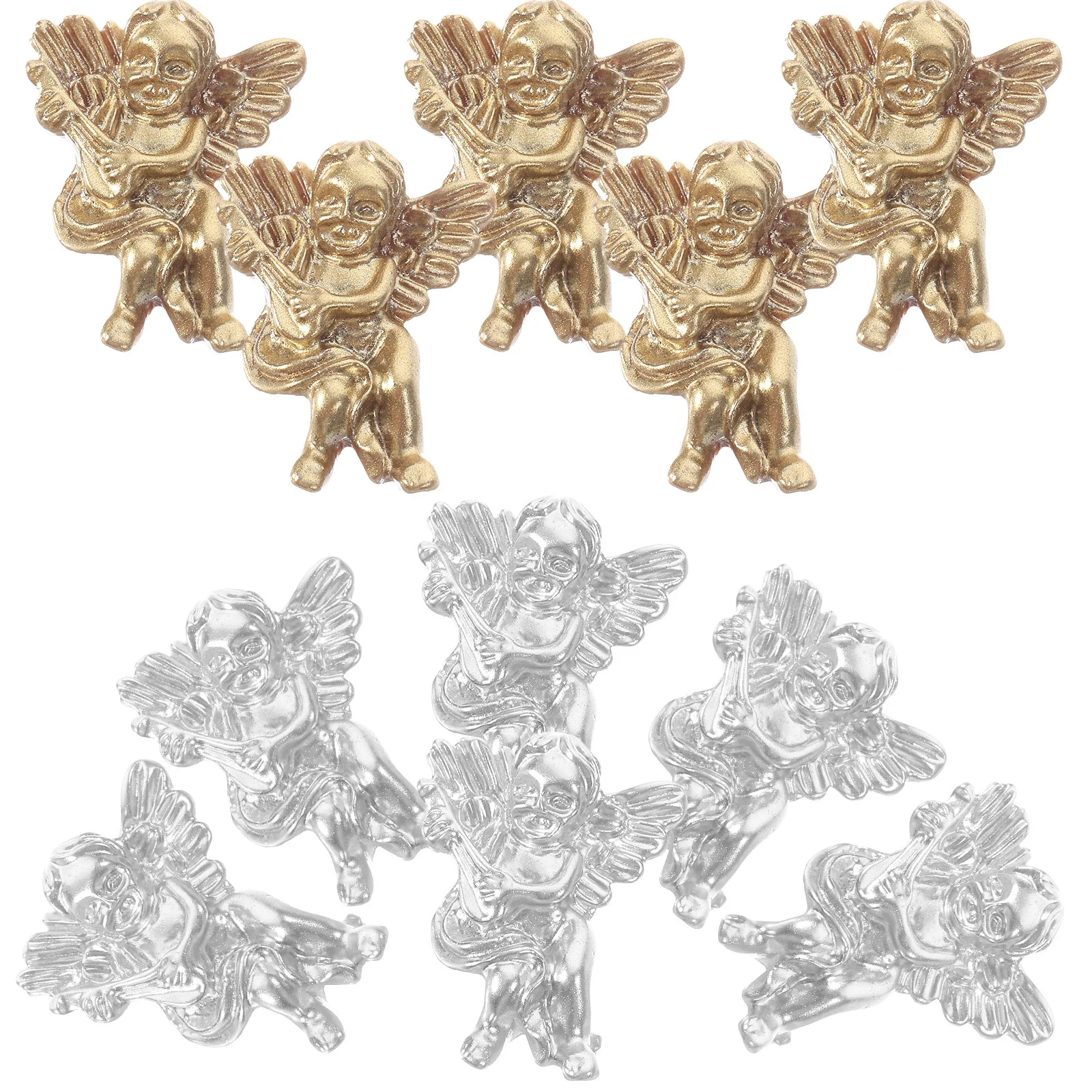 

80Pcs Angel Nail Charms Compact Nail Art Accessories Multi-Purpose Resin Decors for Nails Clothes Bags Shoes Crafts Jewelry