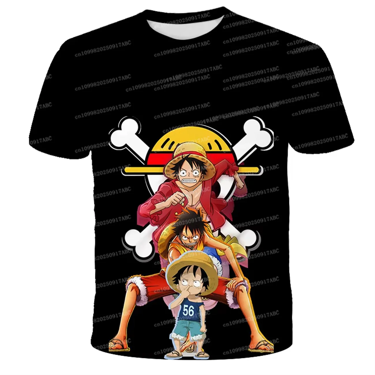 

Summer Men t-shirt Top Boy T-shirt Cosplay Luffy Tshirt One Piece kids Top Boy Loose cool Casual T-shirt Women Oversized T-shirt