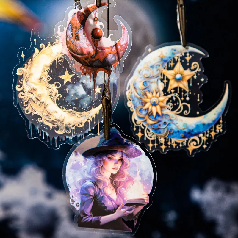 30Sheets Sticker pack Moon Goddess series DIY Moon Phase Character Handbook DIY Decorative Stickers Scrapbook 129*94mm