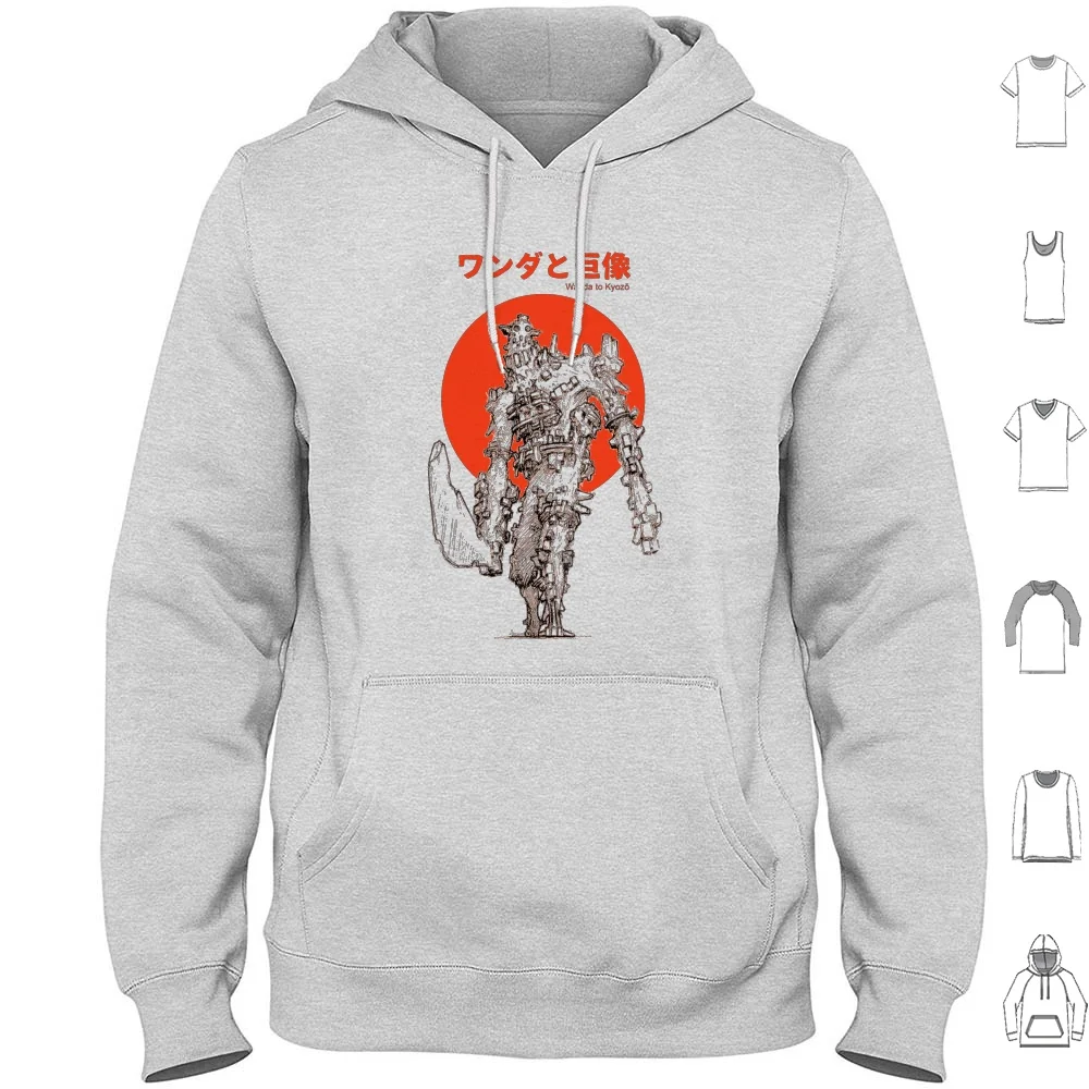 Wanda To Kyozo 03 Hoodies Long Sleeve Shadow Of The Colossus Colossus Shadow Ico Game Wander Ps2 Gaming Video Game The