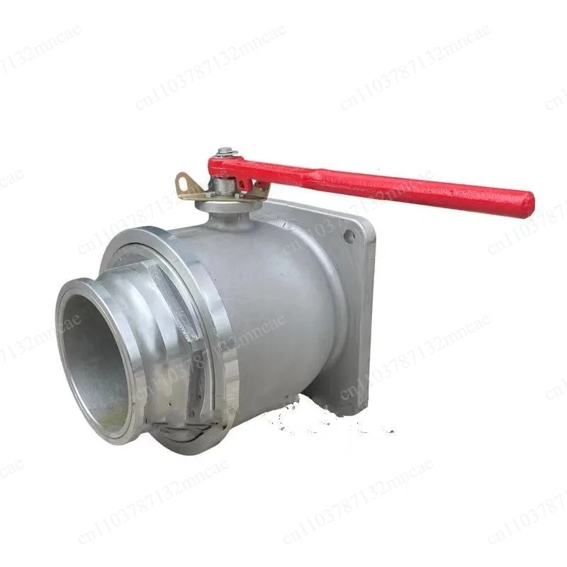 Square Aluminum Alloy Straight Ball Valve Water Pipeline Fitting For Sprinkler Sewage Suction Truck Maintenance Accessory