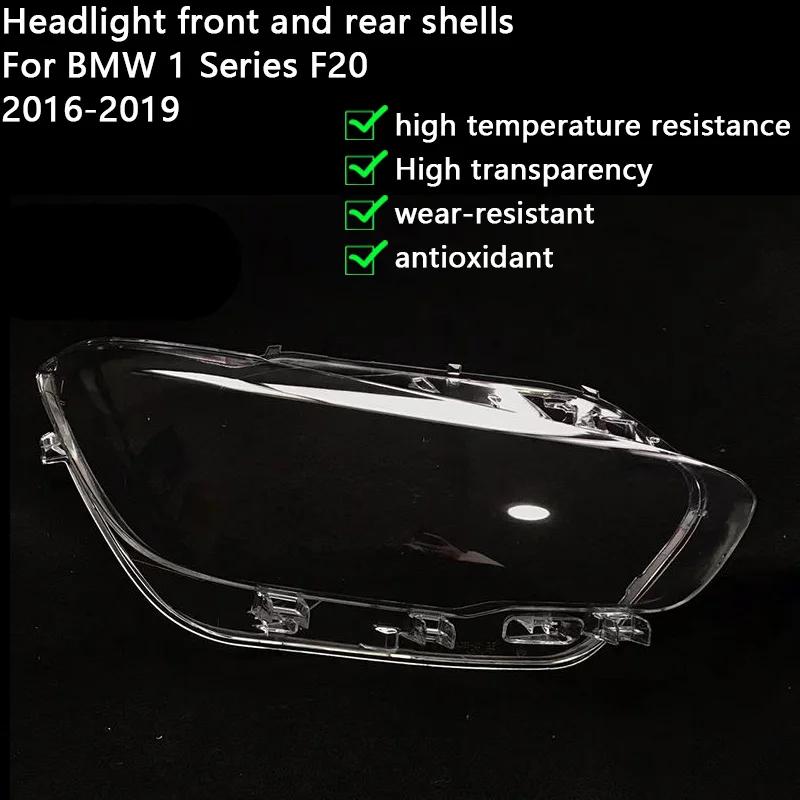 

For BMW 1 Series F20 2015 2016 2017 2018 Car Front Headlight Lens Covers Left-Right Car Transparent Housing Car Accessories