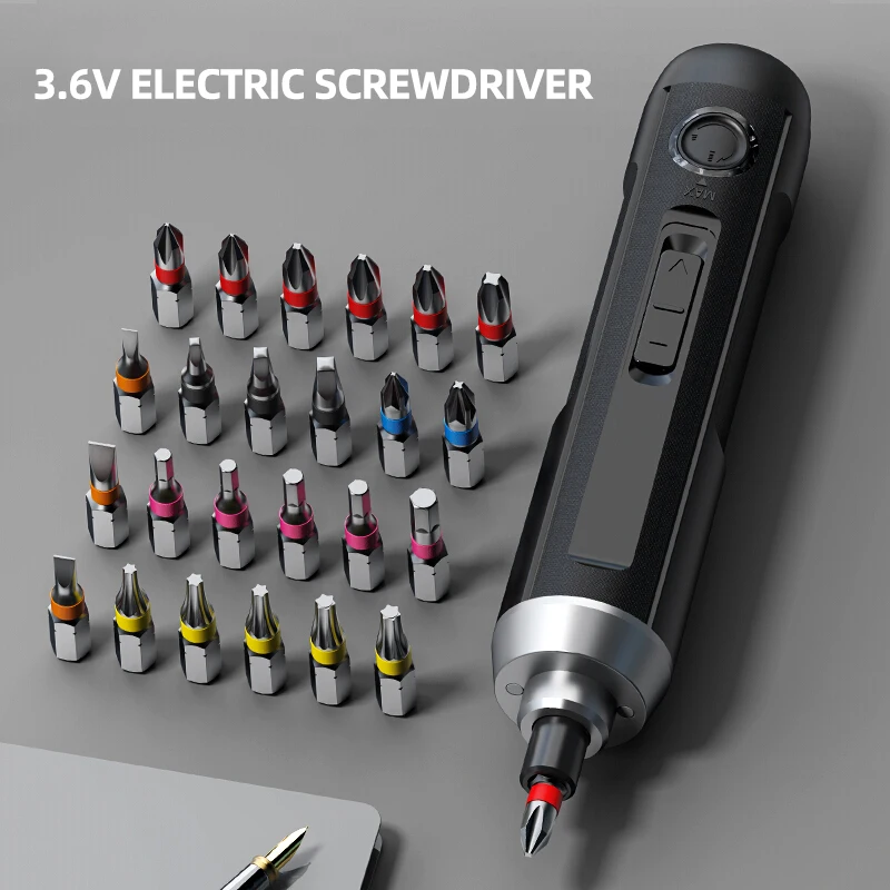 Imagem -01 - Deli-mini Elétrica Chave de Fenda Bit 3.6v Bateria de Iões de Lítio 25in Elétrica Brushless Screw Driver Grupo Handheld Power Tools deli mini eletrica chave de fenda bit 36v bateria de ioes de litio 25in eletrica brushless screw driver grupo handheld power tools 01