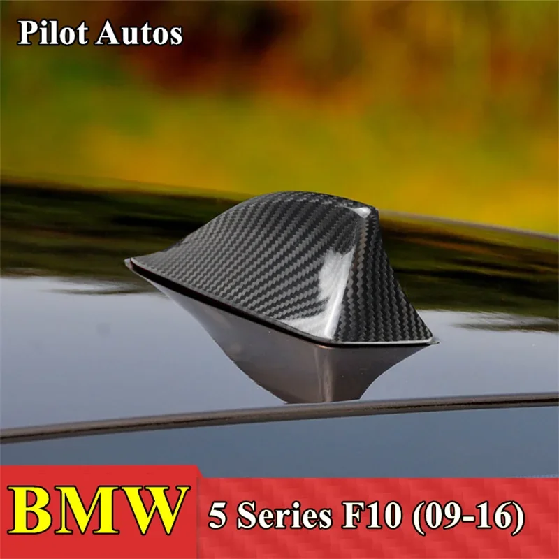 

Car Roof Signal Shark Fin Aerial Antenna Genuine Carbon Fiber Cover For BMW 5 Series F10 2009 2010 2011 2012 2013 2015 2016