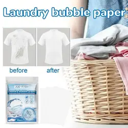 30Pc/bag Laundry Tablets Sheet Underwear Children Clothing Laundry Soap Concentrated Steril-ize Deep Cleaning Powder Detergent