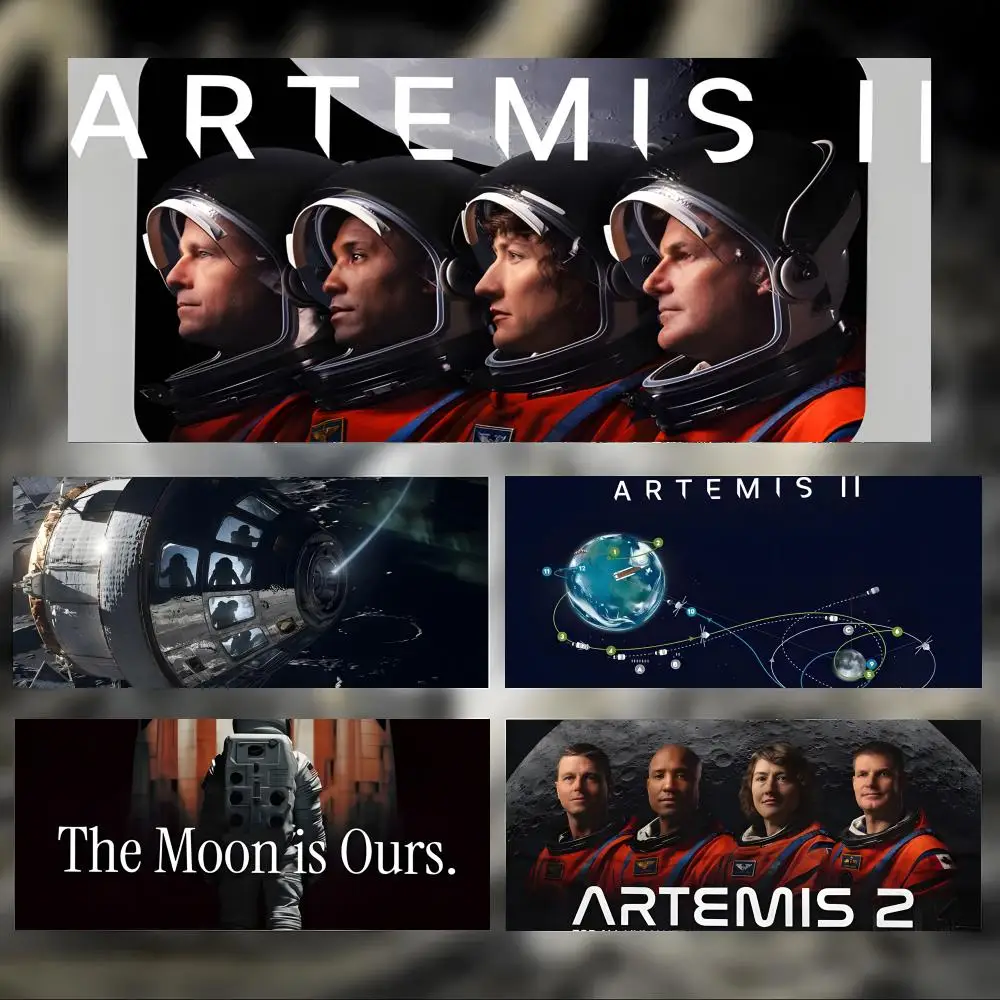 

Grand Artemis II-s Mouse Pad Large Thick Desk Pad Stitched Edges Gaming Mouse Mat for PC