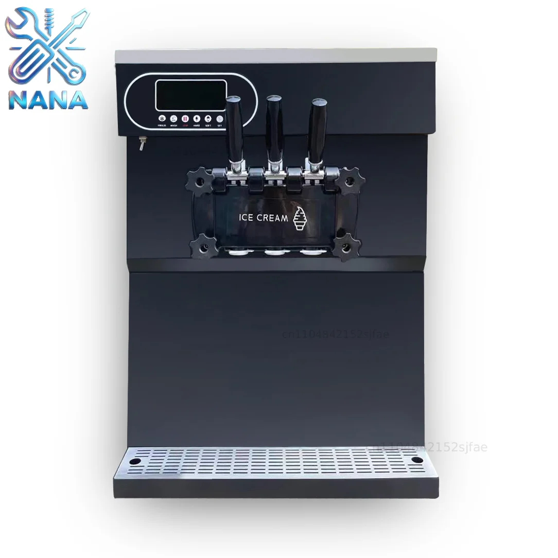 Ice Creme Machine 25-28L/H Automatic Commercial Soft Serve Icecream Maker Ice Cream Making Machine for Business Price
