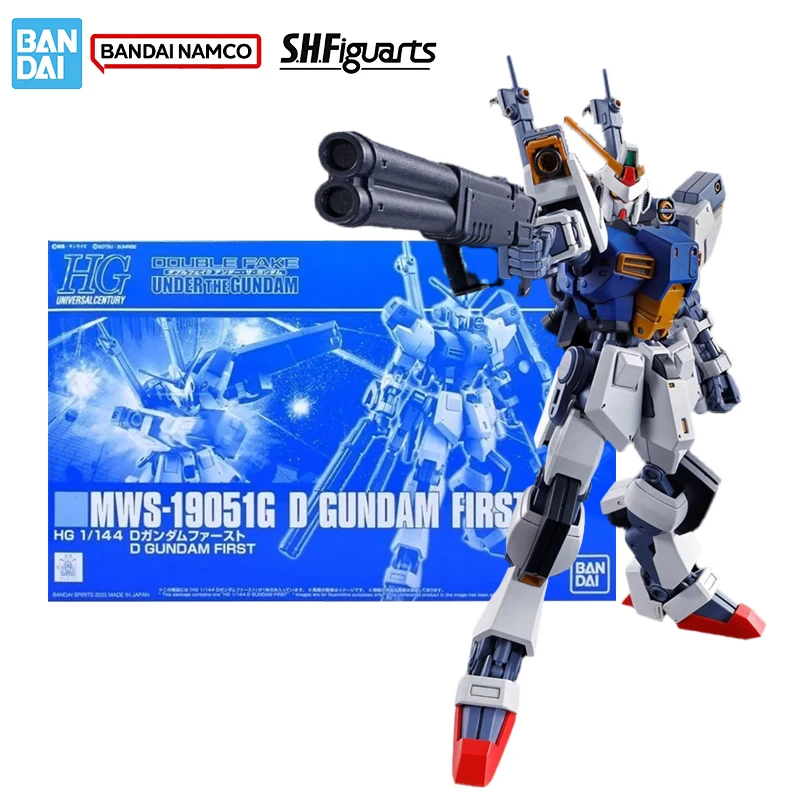 

Bandai Original Genuine Figure Gundam Model Kit HGUC 1/144 MWS-19051G D Gundam First Collection Model Action Figure Toys Gifts