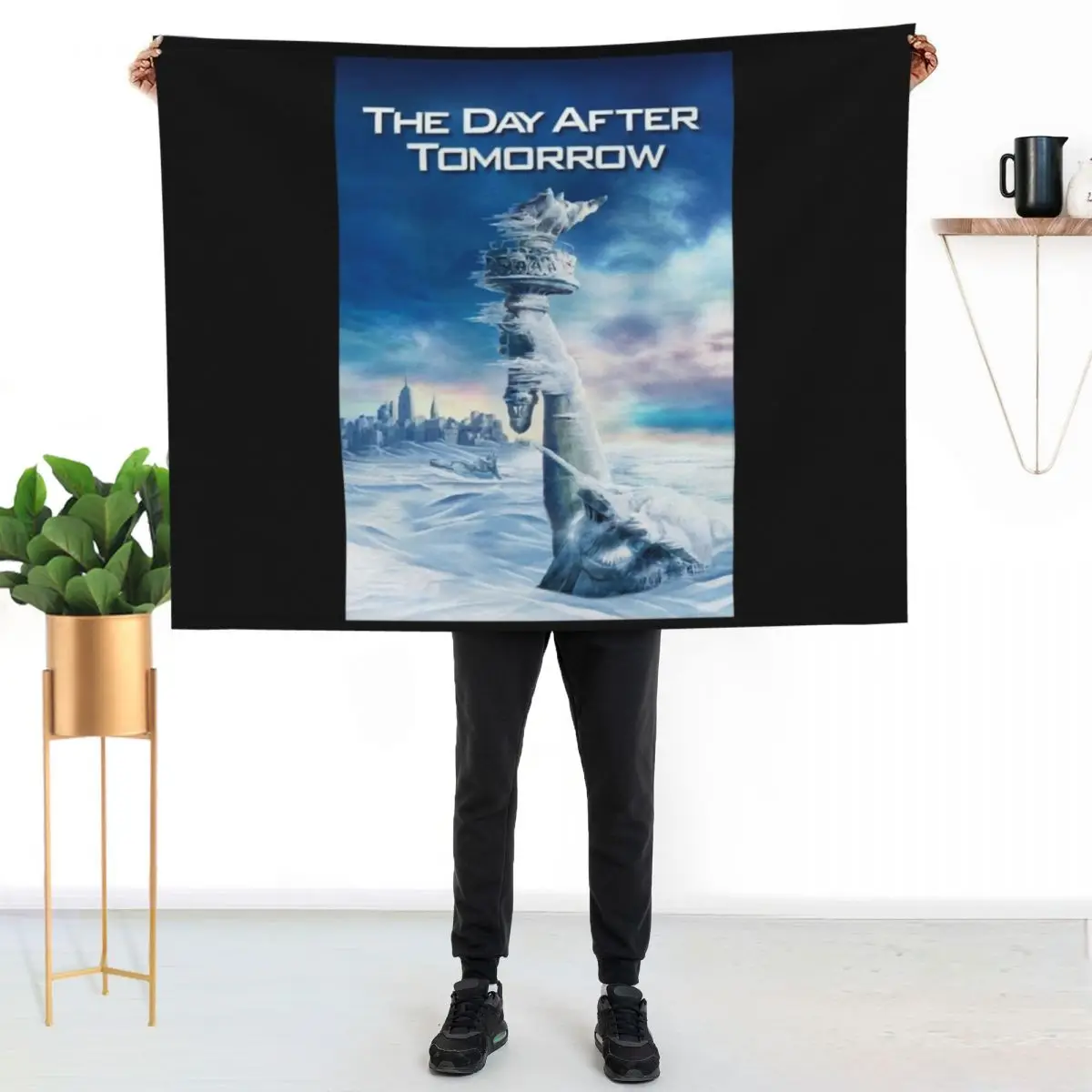 The Day After Tomorrow Throw Blanket Camping Plaid on the sofa Soft Big for sofa Travel wednesday Blankets