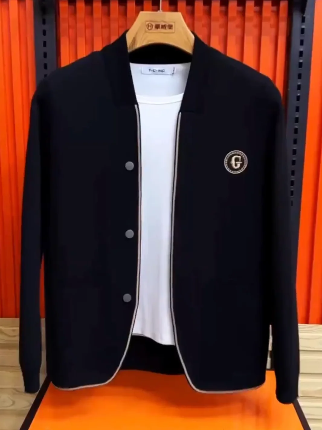 

Ele Knitted Open Cardigan Sweater Sli Collared Faionable Youthful Spring Autumn Versatile Cool Casual Long Sve