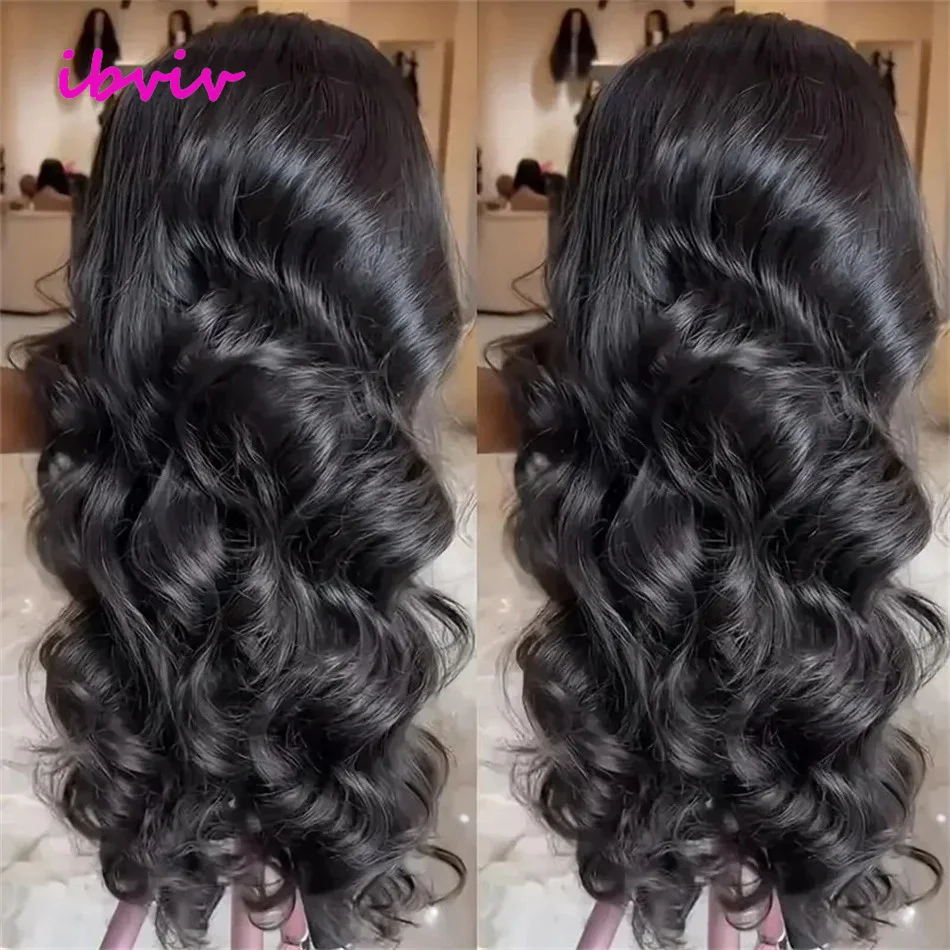 210密度HD 32インチ36インチ13x4レースフロントウィッグ13x6ボディウェーブレースフロントウィッグウォーターウェーブブラジリアンウィッグプレプラッキングヘアライン