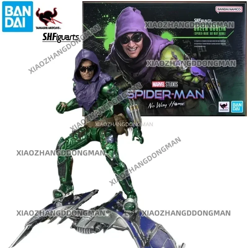 Original BANDAI S.H.Figuarts Shf Green Goblin Spider-Man: No Way Home Anime Action Figure Collectible Toy Gift in Stock