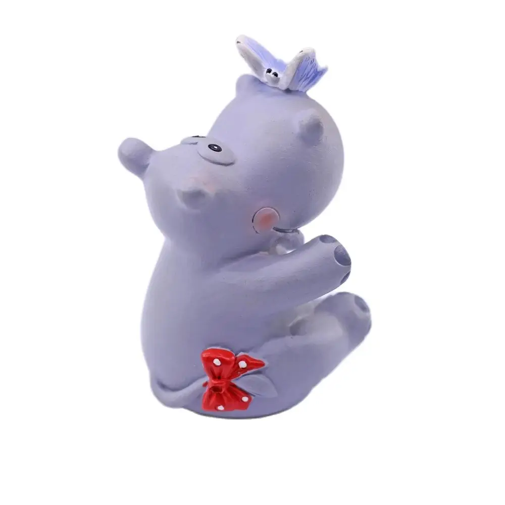 3D Hippo Silicone Mould for Kids Cute Cartoon Animal DIY Chocolate Candy Resin Gypsum Wax Soap Cake Topper Decoration