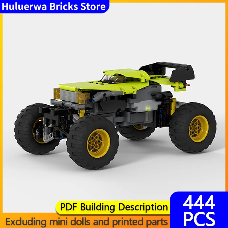 

Модель скоростного гоночного автомобиля MOC, строительные кирпичи, монстр, большой грузовик, модульная технология, детские праздничные подарки, сборка игрушек, костюм