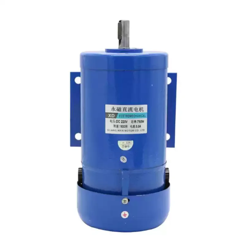 High Torque Fast Speed Permanent Magnet DC Driving Motor DC220V 750W 1800 Rotations Per Minute Equipment Motor