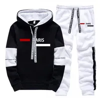 Daily Hot Sale Autumn Winter Casual Men's Tracksuit Hooded Outdoor Sports Single Piece Sweatshirt And Sweatpants Comfort Jogging