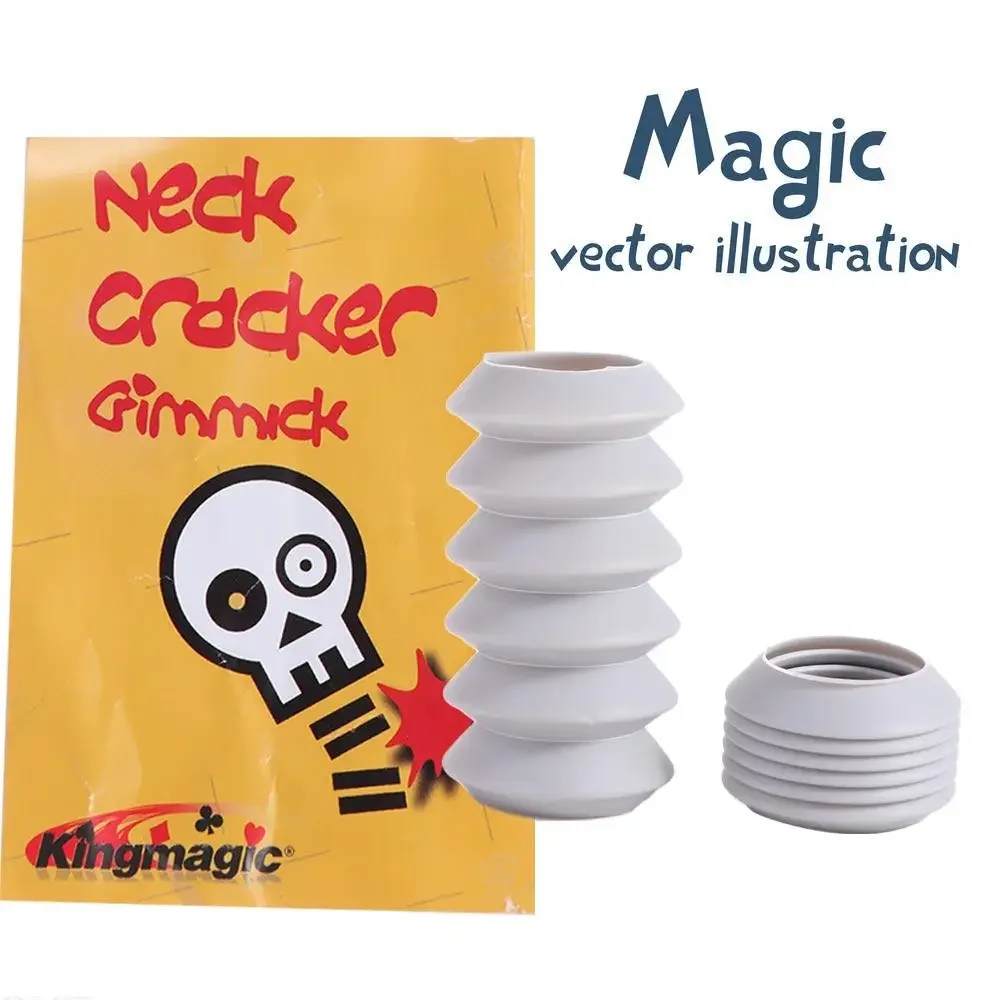 1 Pair of Realistic Sound Fracture Sounder Prank Close-up Magic Neck Cracker Gimmick Funny Scaring Neck Fracture Close-up Prop