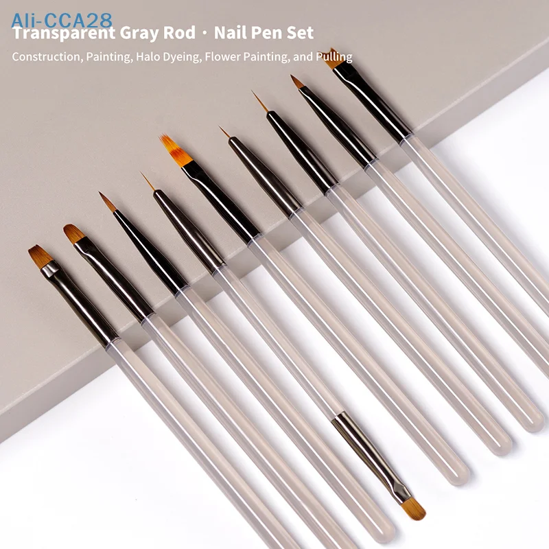 

1Pcs French Stripe Nail Art Liner Brush Set Tips Ultra-thin Line Drawing Pen UV Gel Painting Brushes Manicure Tool