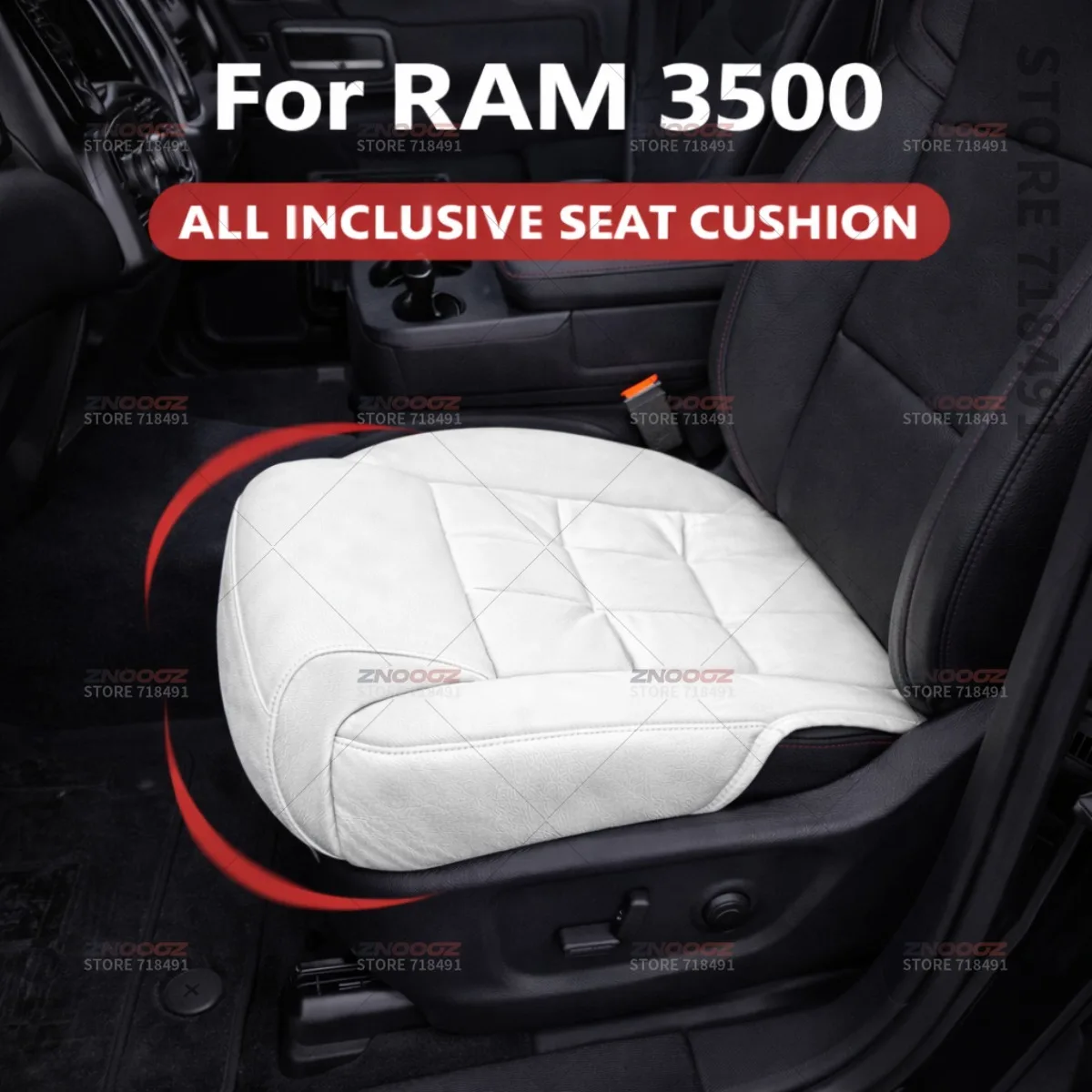 

Подушка-удлинитель для автомобильного сиденья с поддержкой для ног, из пены с эффектом памяти, аксессуар для интерьера Ram 3500