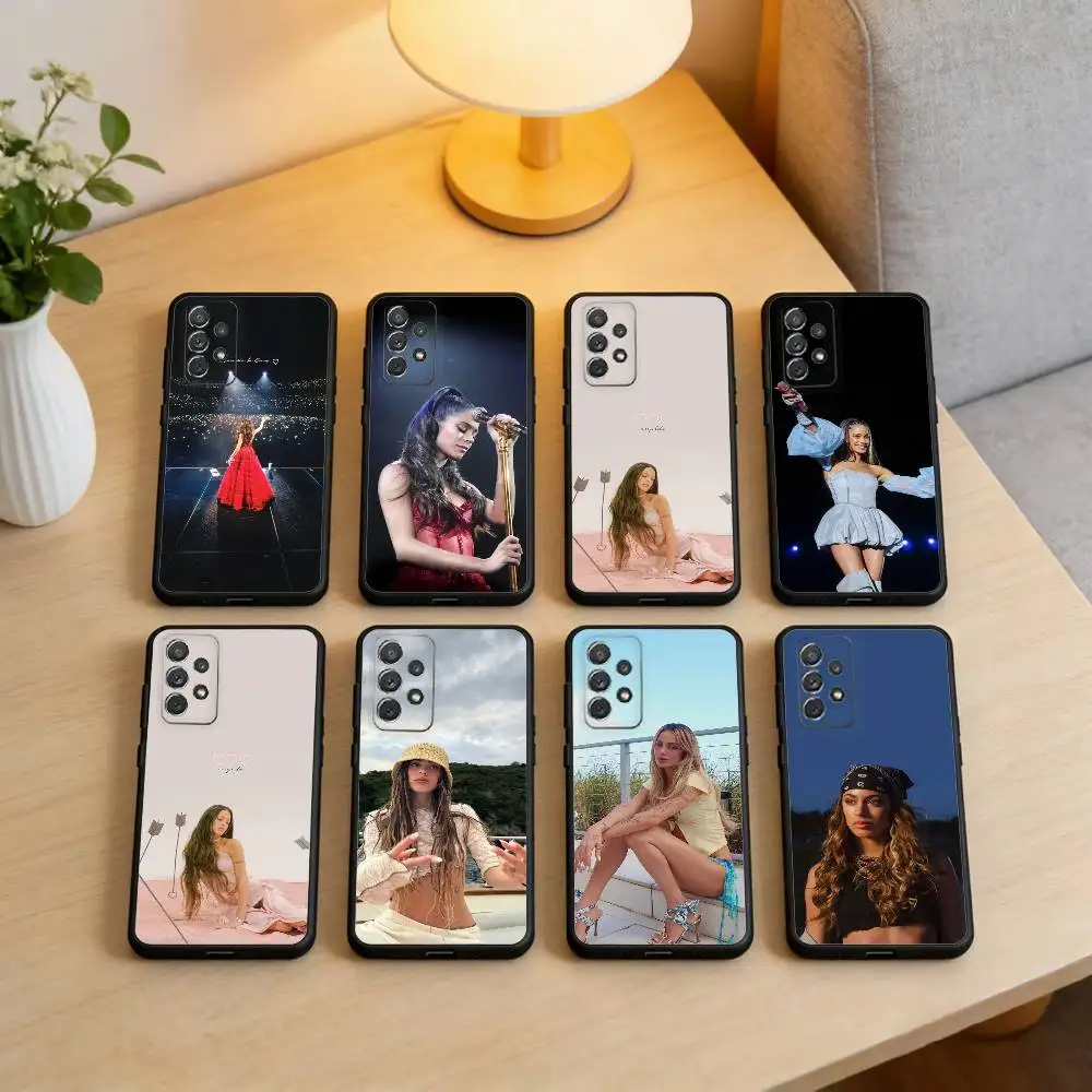 

Singer T-Tini S-Stoessel Phone Case For Samsung Galaxy A73,A72,A71,A70,A53,A52,A51,Soft Silicone Black Cover