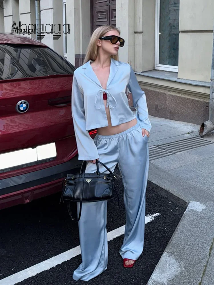 2026 Autumn Casual Solid Women Suits 2 Piece Set (Cardigan Tops+Versatile Pants) Tracksuits Office Overalls Fall Sheath Outfits